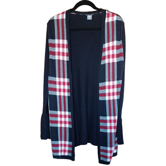 VENUS Long Sweater Women's Medium Open Cardigan Preppy Collegiate Professional - Picture 2 of 6